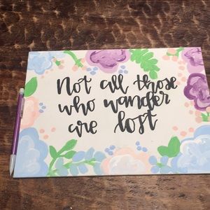 Calligraphy on  canvas board